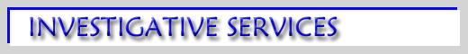 INVESTIGATIVE SERVICES